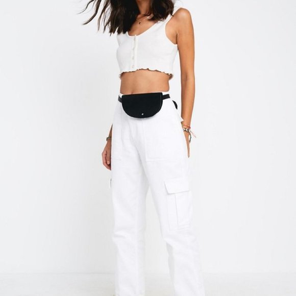 Urban Outfittes White Cargo Pants - Picture 2 of 10
